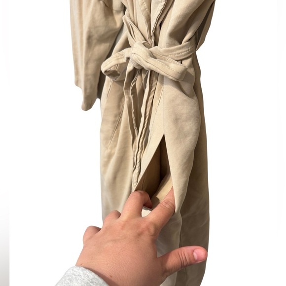 Ophelia Roe Tan Tie Wrap Trouser Jacket Size 2X - Picture 7 of 15